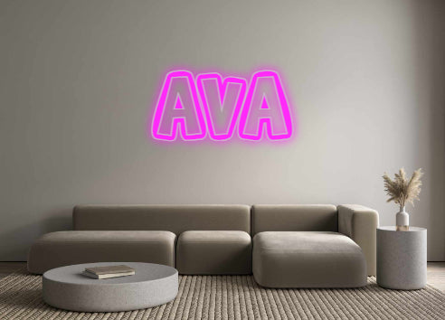 Anpassad Neon: AVA