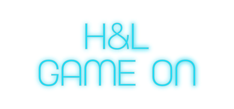 Custom Neon: H&amp;L
 Spel PÅ